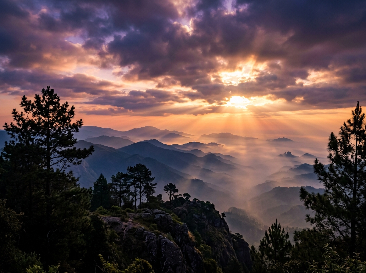 Sunrise trek view